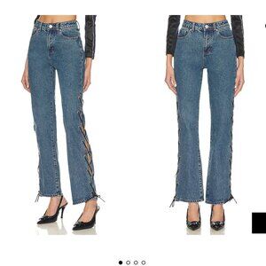 Superdown Jayda Lace Up Jean (size 29)